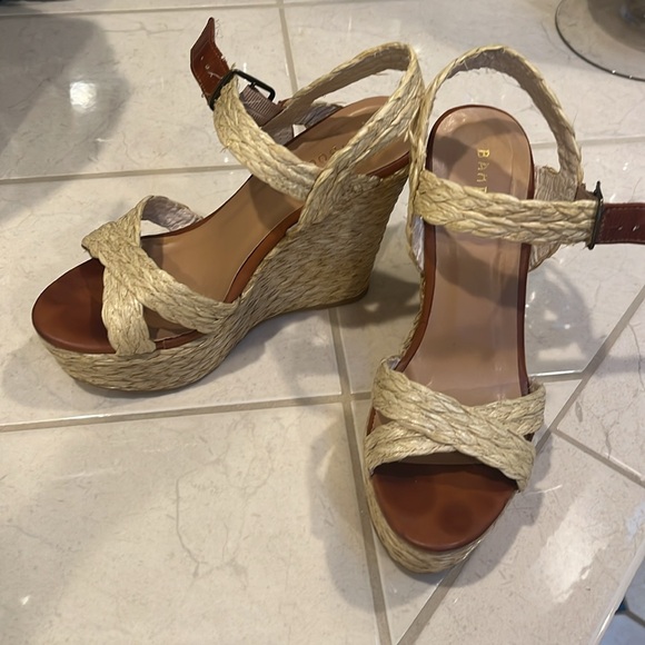 Raffia platform espadrilless size 8 - Picture 2 of 6